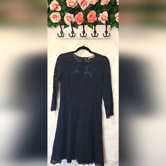 Oasis Sweetheart & Lace Long Sleeve Dress - Picture 3 of 5